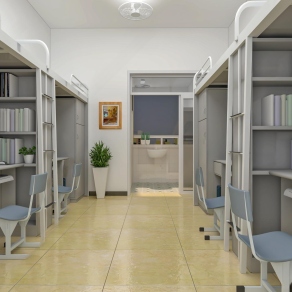 现代学校宿舍3D模型下载